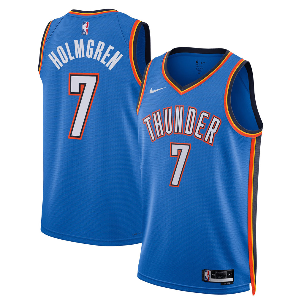 Chet Holmgren Oklahoma City Thunder Icon Edition Swingman Jersey - Blue - Unisex