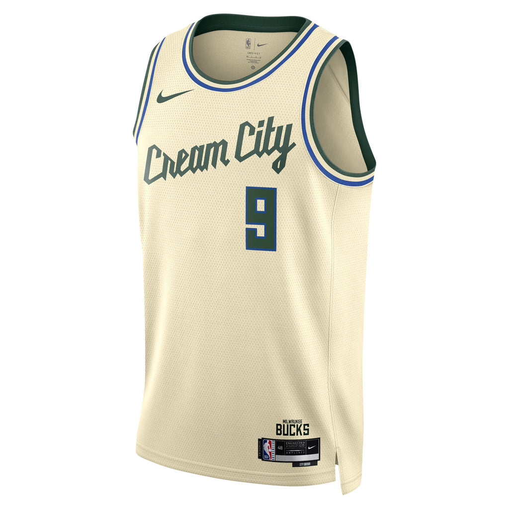 Bobby Portis Milwaukee Bucks 2025/26 City Edition Swingman Jersey - Cream - Unisex
