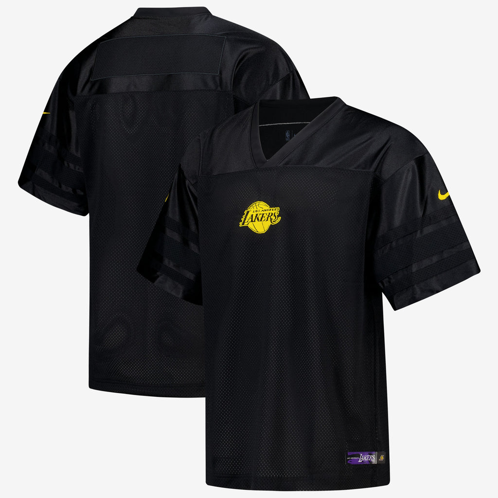 Los Angeles Lakers Courtside Football Jersey - Black - Mens