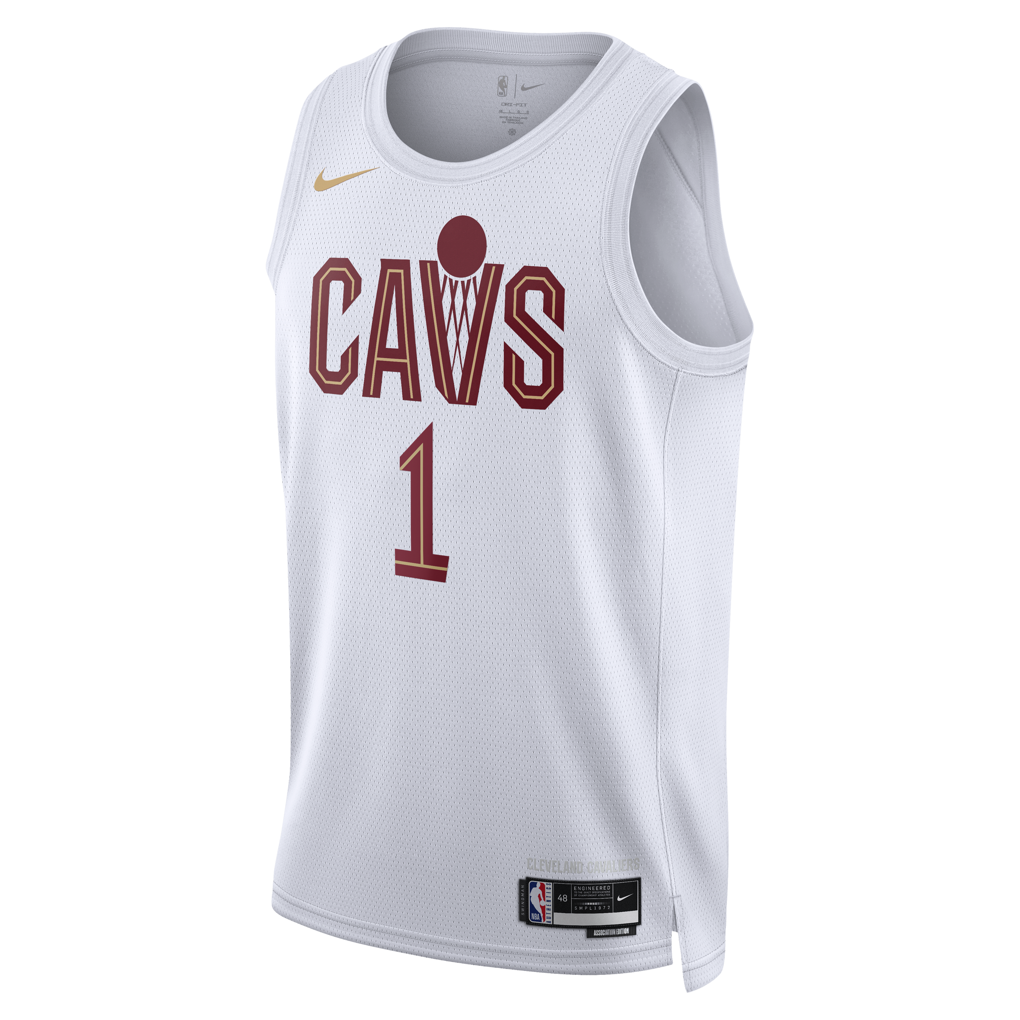 James Harden Cleveland Cavaliers Association Edition Swingman Jersey - White - Unisex