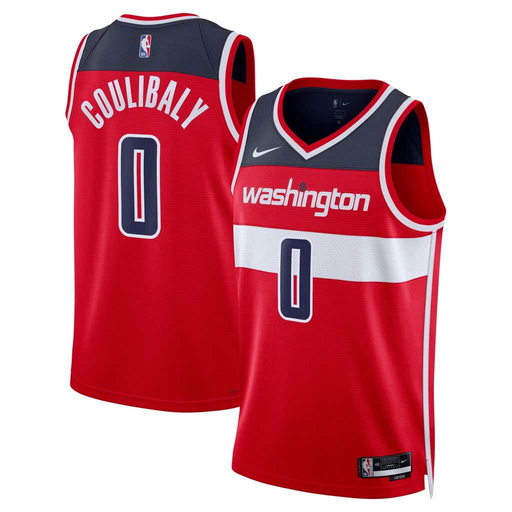 Bilal Coulibaly Washington Wizards Icon Edition Swingman Jersey - Red - Unisex