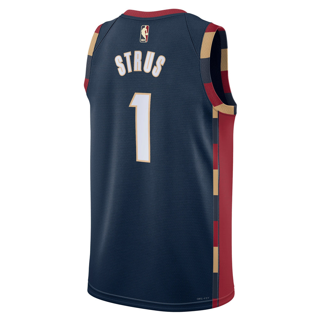Max Strus Cleveland Cavaliers Classic Edition Jersey - Navy - Unisex