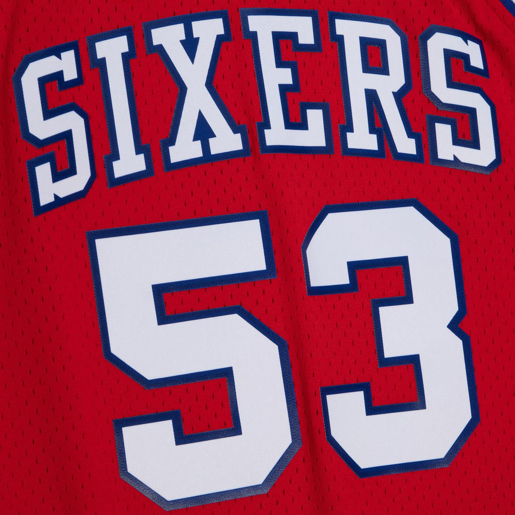 Darryl Dawkins Philadelphia 76ers 1979 Dark Authentic Jersey - University Red