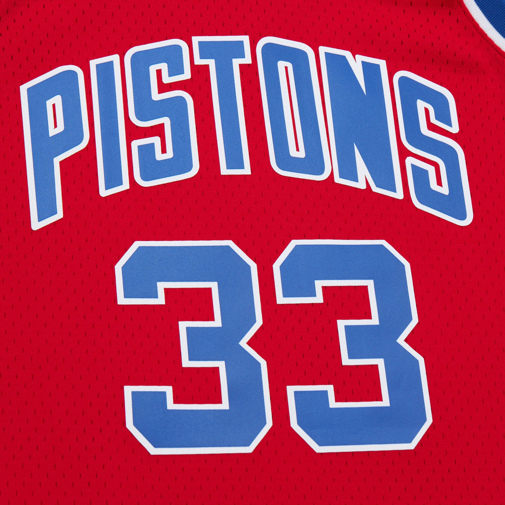 Grant Hill Detroit Pistons 1994 Dark Authentic Jersey - Red