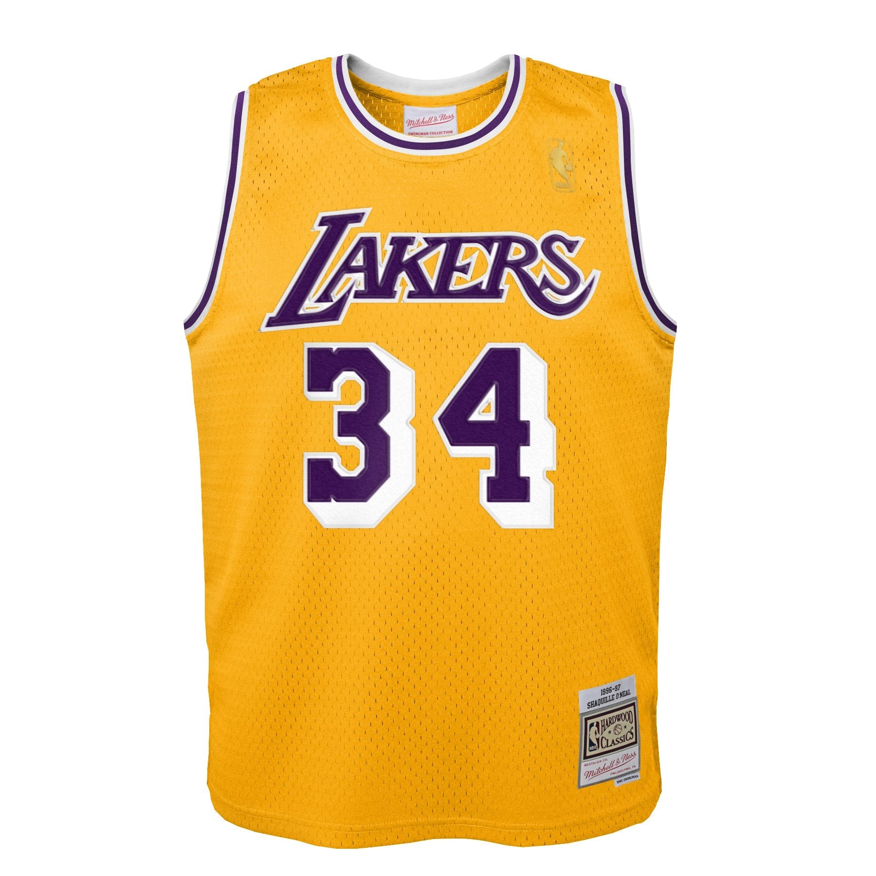 Shaquille O'Neal Los Angeles Lakers Hardwood Classics Road Jersey - Youth