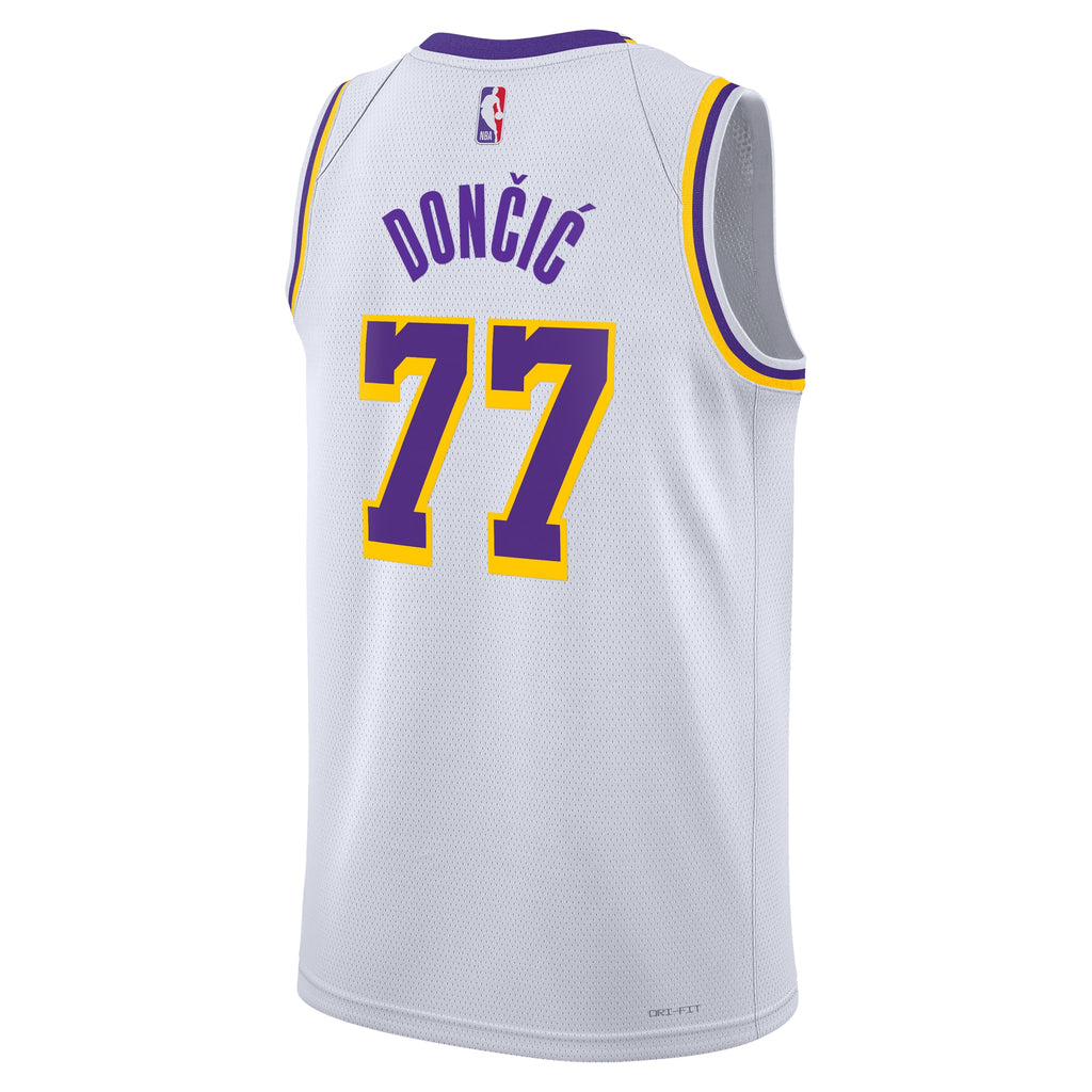 Luka Dončić Los Angeles Lakers Association Edition Swingman Jersey - White - Unisex