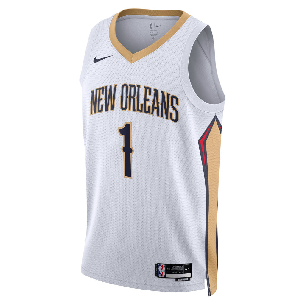 Zion Williamson New Orleans Pelicans Association Edition Swingman Jersey - White - Unisex