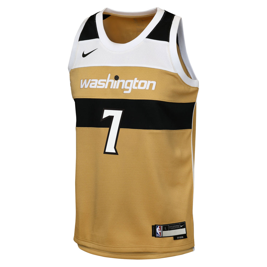 Carlton Carrington Washington Wizards 2025/26 City Edition Swingman Jersey - Tan - Youth