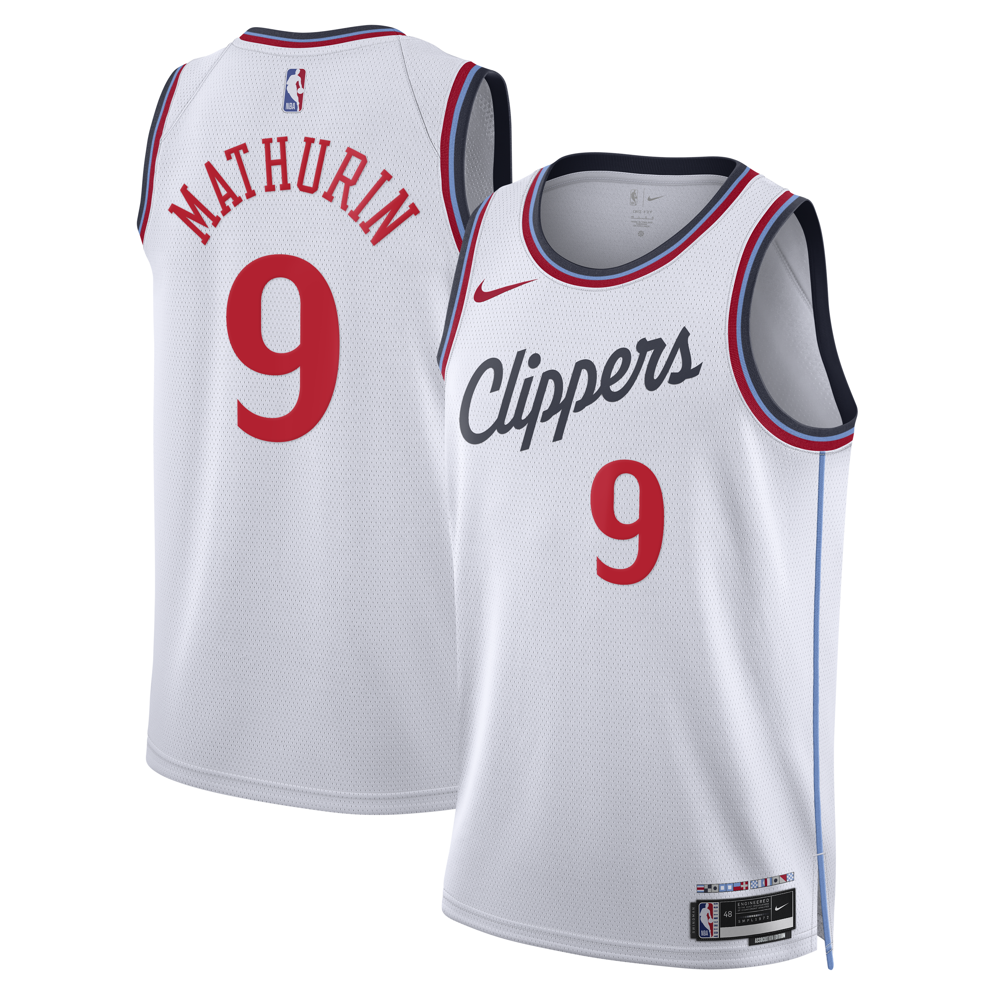 Bennedict Mathurin Los Angeles Clippers Association Edition Replica Swingman Jersey - White - Unisex