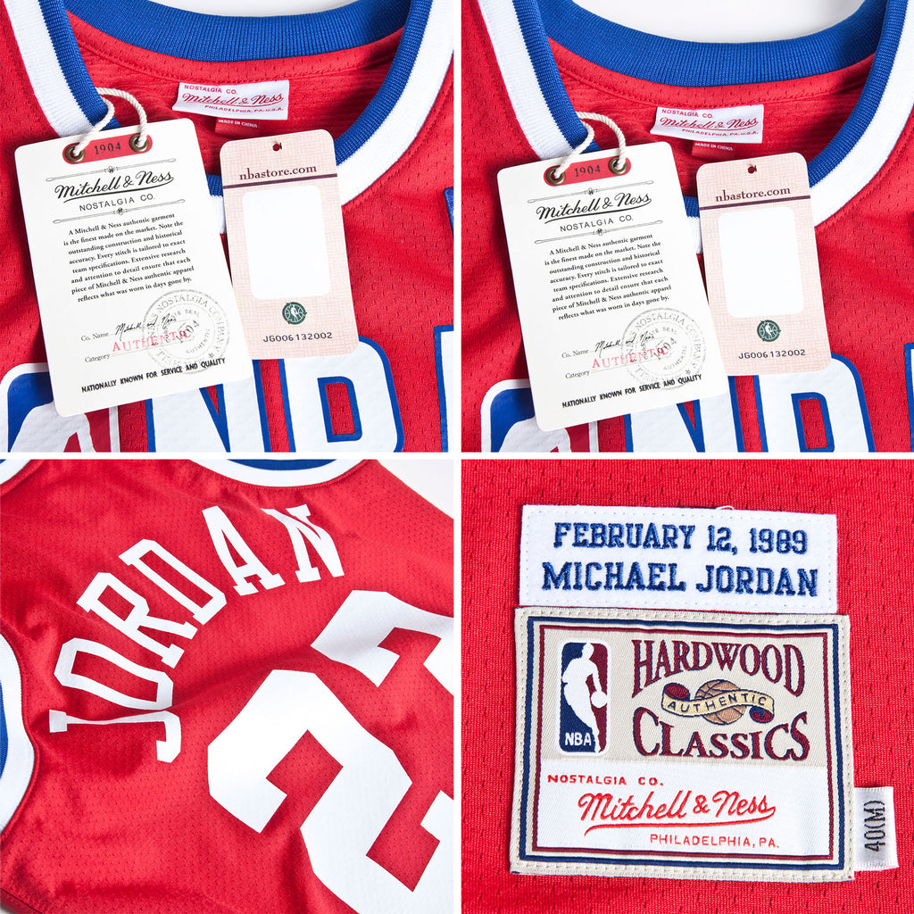 Michael Jordan Chicago Bulls 1989 All-Star East Authentic Jersey - Red - Mens