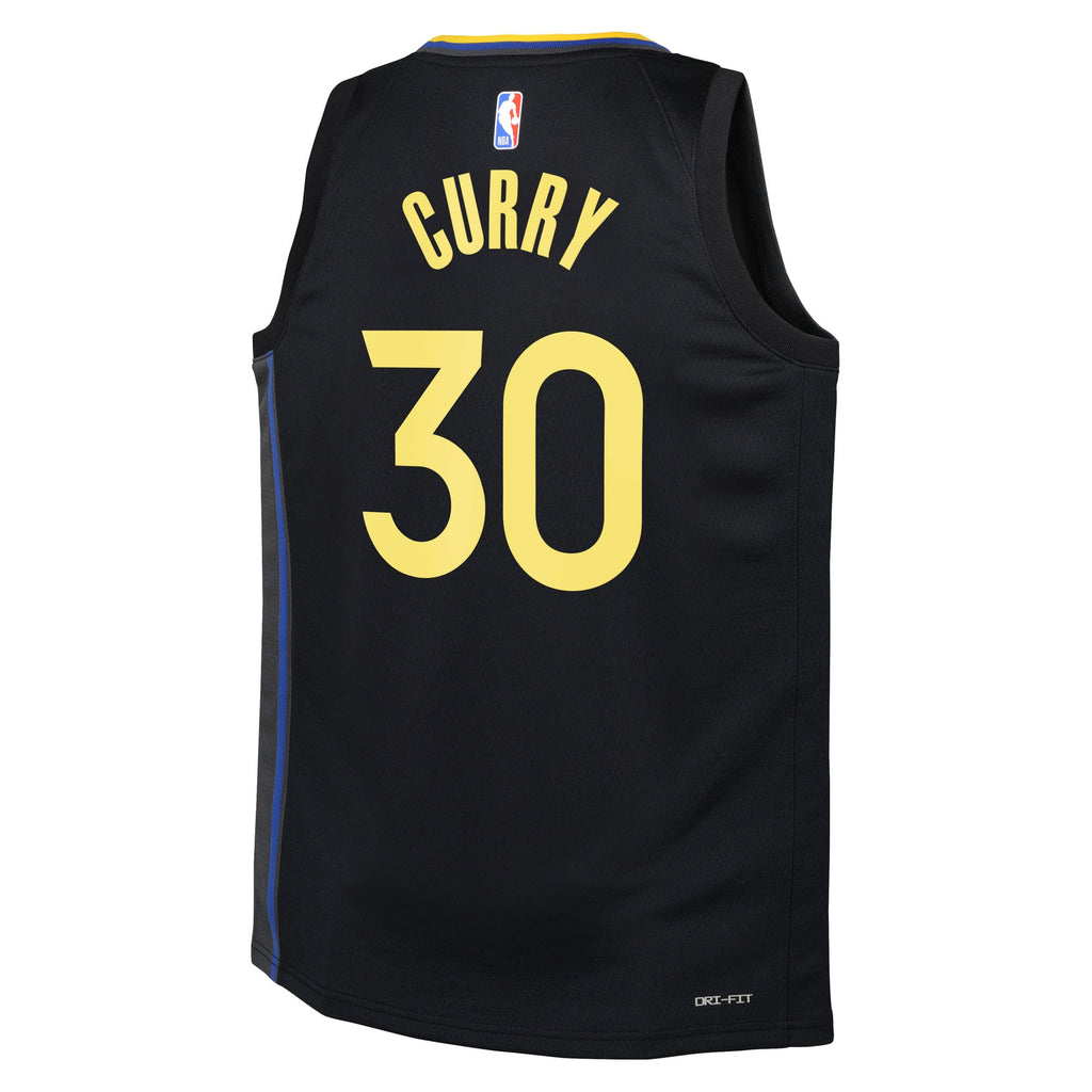 Stephen Curry Golden State Warriors Statement Edition Swingman Jersey - Black - Youth