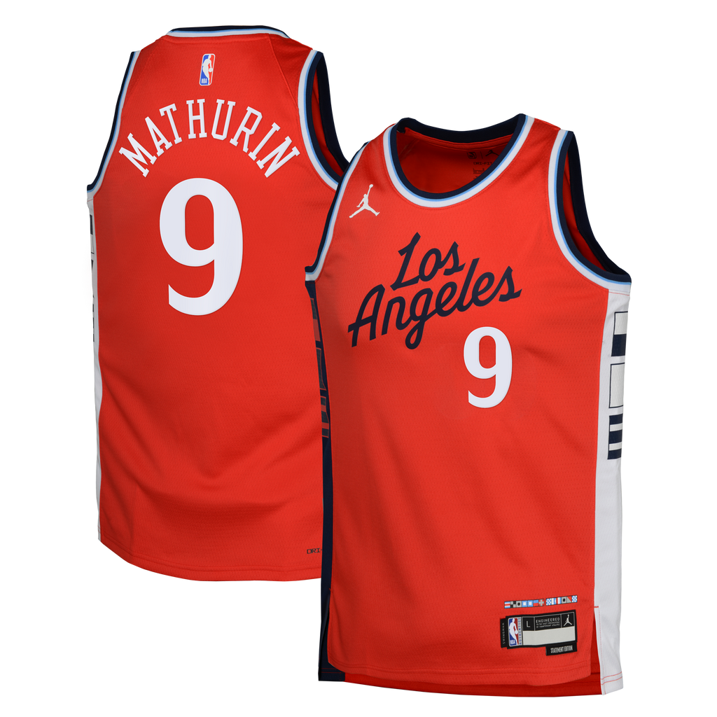 Bennedict Mathurin Los Angeles Clippers Statement Edition Swingman Jersey - Red - Youth
