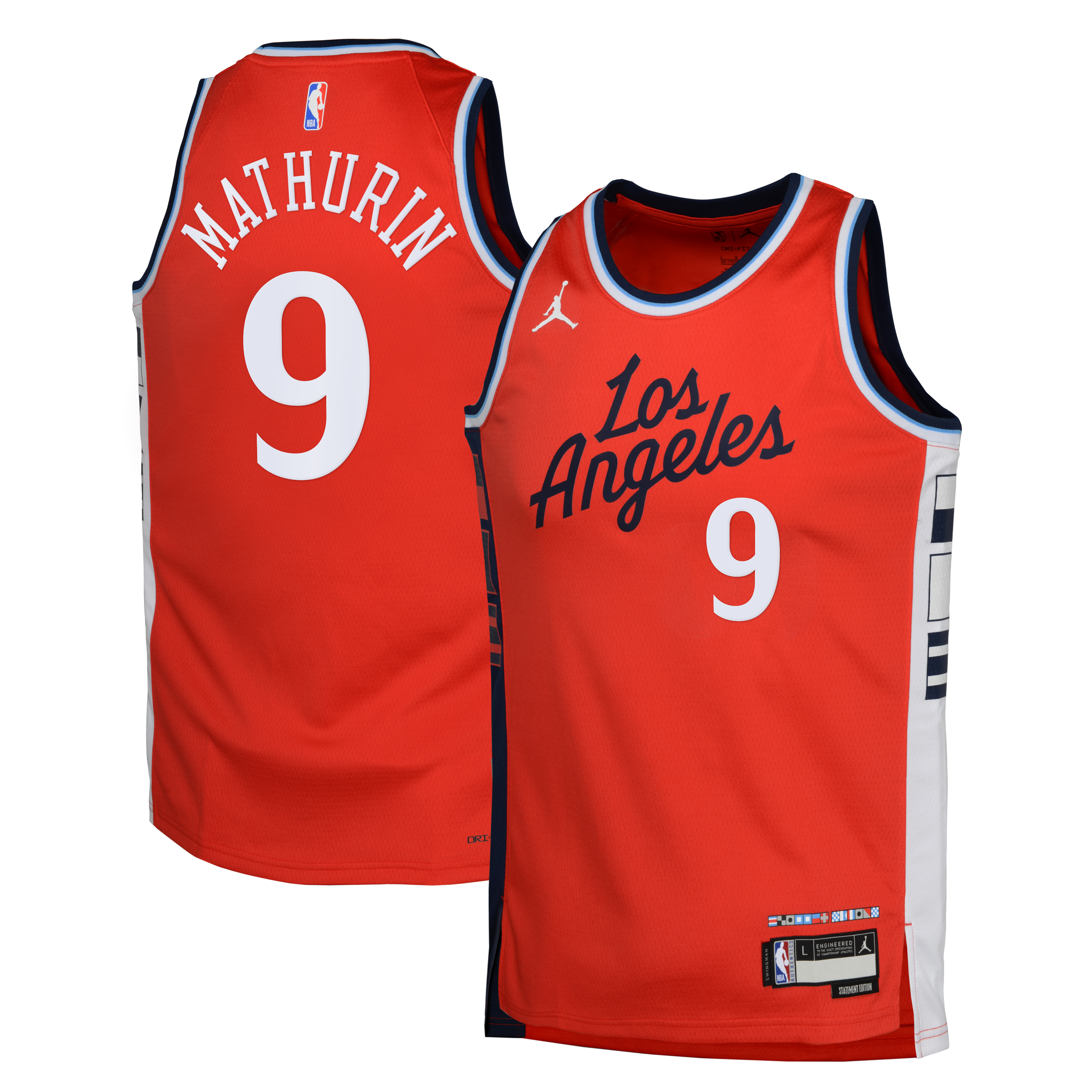 Bennedict Mathurin Los Angeles Clippers Statement Edition Swingman Jersey - Red - Youth