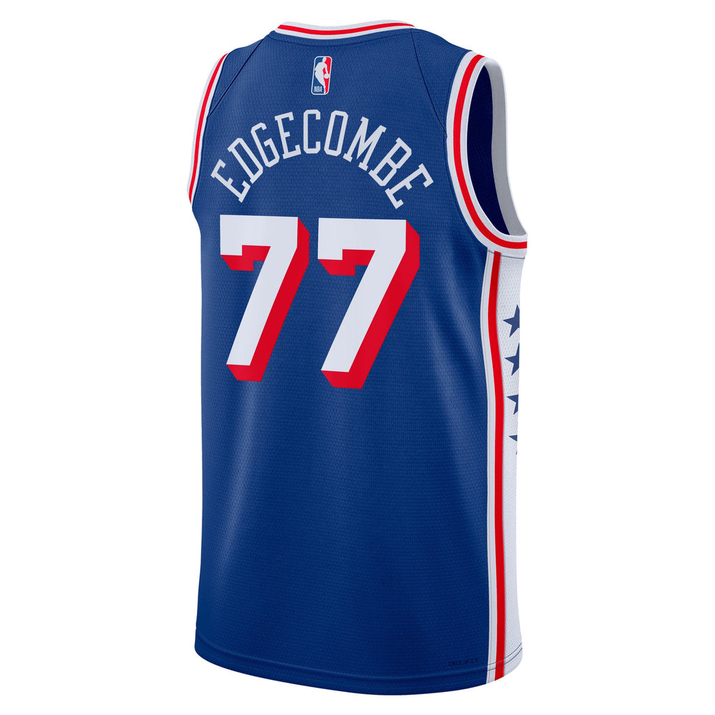VJ Edgecombe Philadelphia 76ers Icon Edition Swingman Jersey - Royal - Unisex