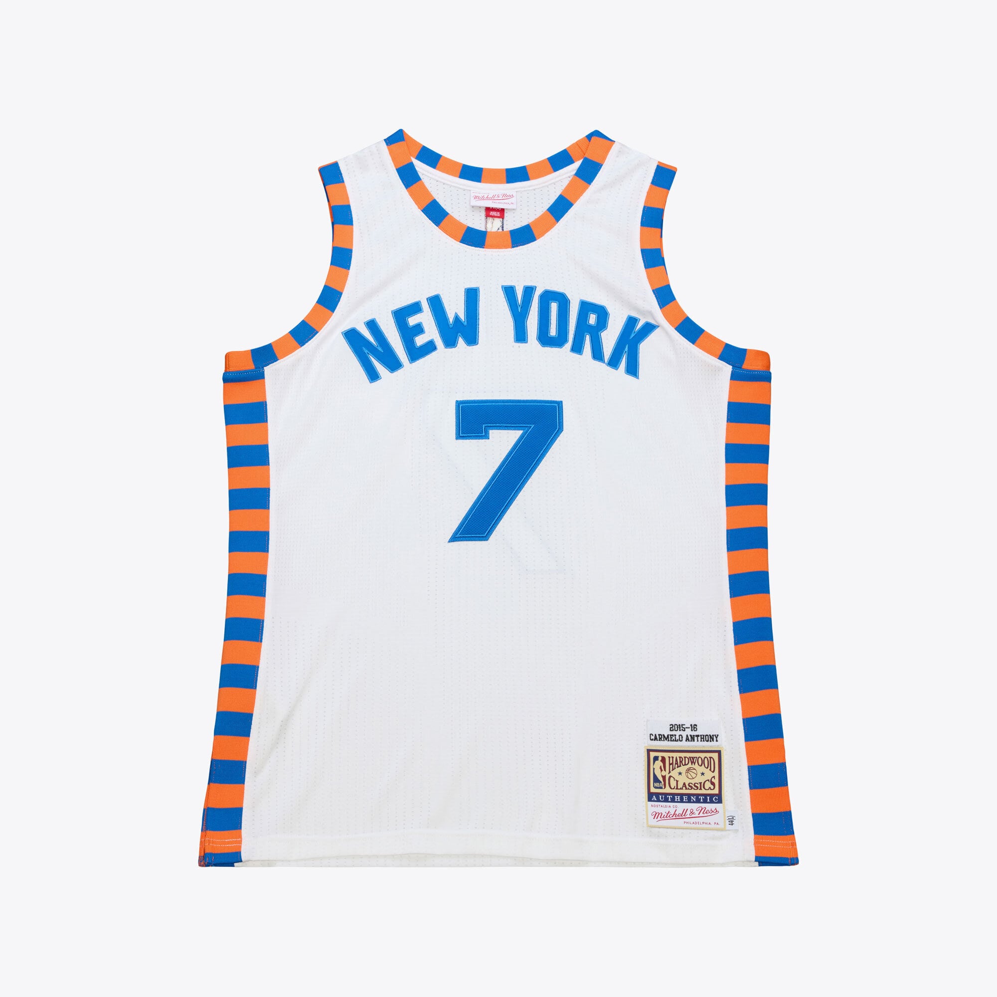 Carmelo Anthony New York Knicks 2015-16 Hardwood Classics Authentic Jersey - Mens