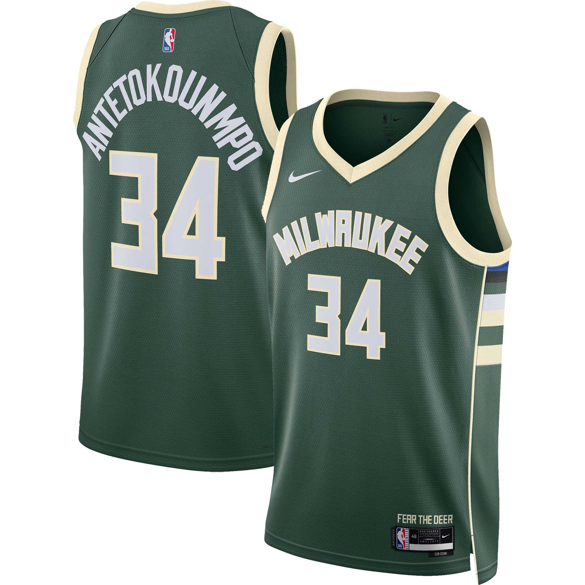 Giannis Antetokounmpo Milwaukee Bucks Dri-Fit Swingman Jersey
