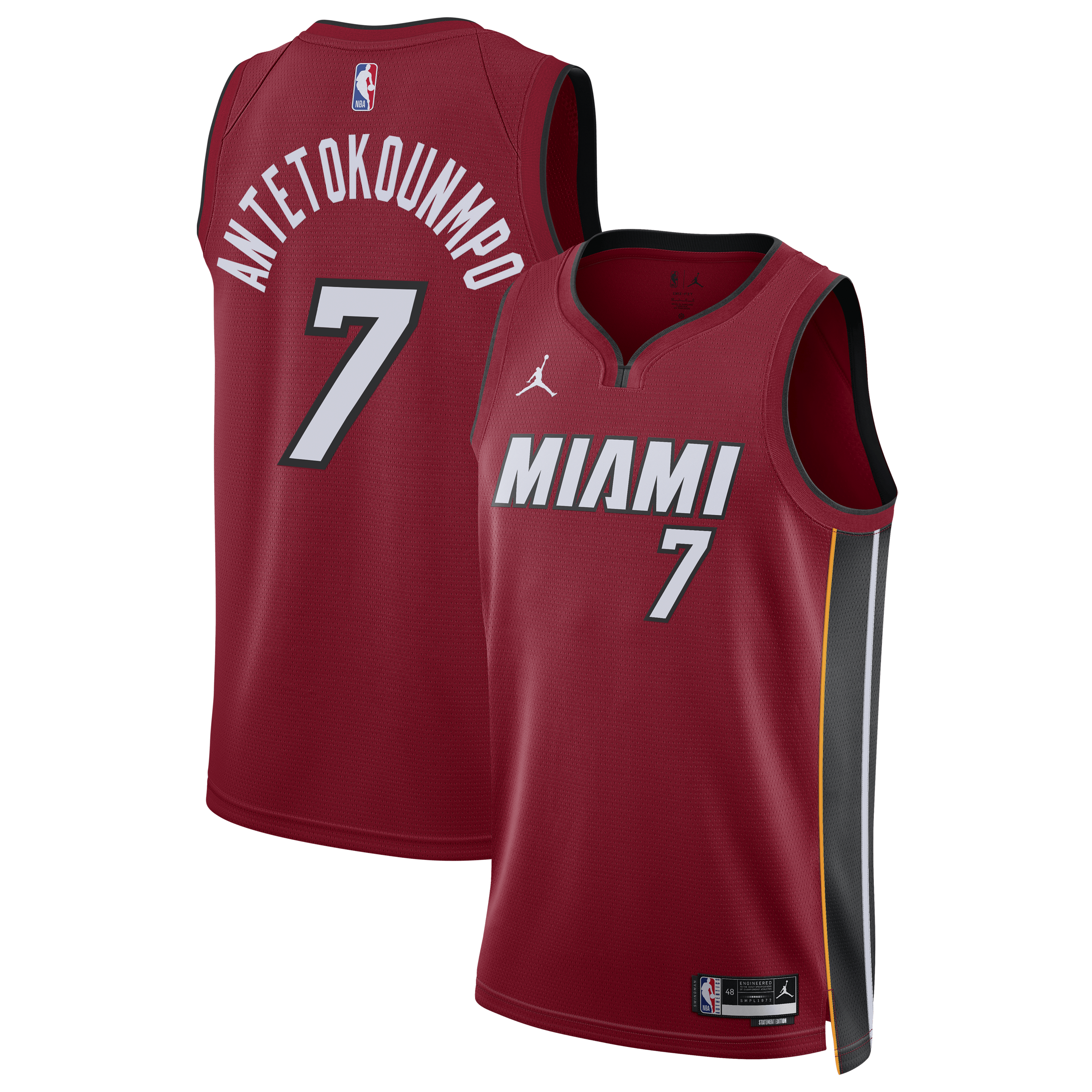 Giannis Antetokounmpo Miami Heat Statement Edition Swingman Jersey - Red - Unisex