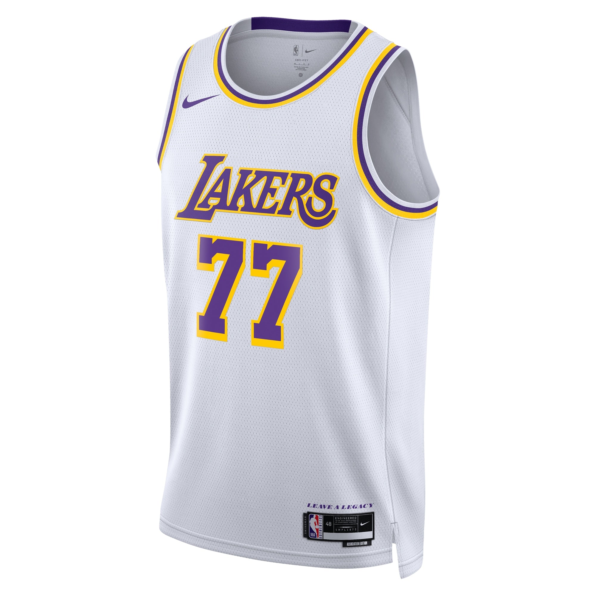 Luka Dončić Los Angeles Lakers Association Edition Swingman Jersey - White - Unisex