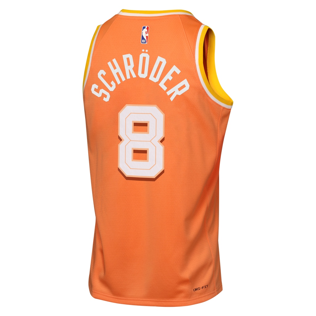 Dennis Schröder Cleveland Cavaliers 2025/26 City Edition Swingman Jersey - Orange - Youth