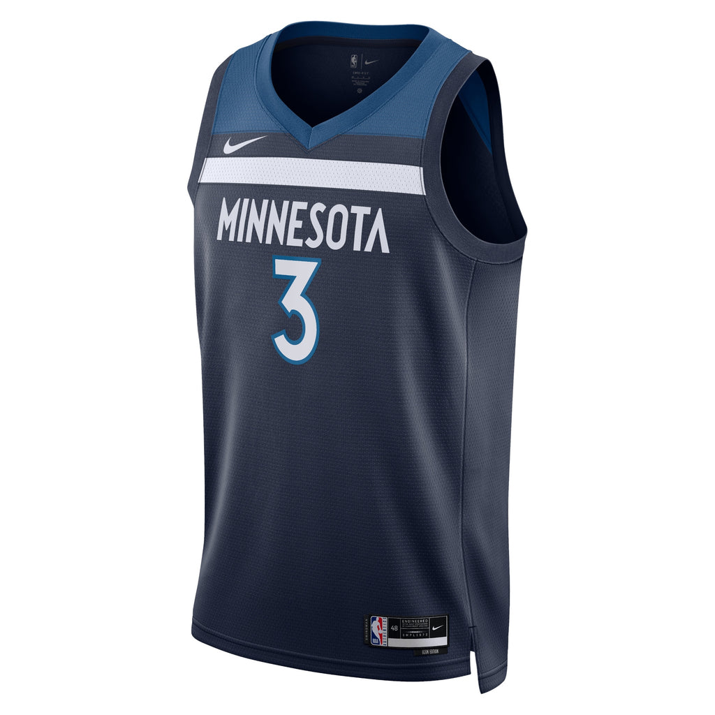 Jaden McDaniels Minnesota Timberwolves Icon Edition Swingman Jersey - Navy - Unisex