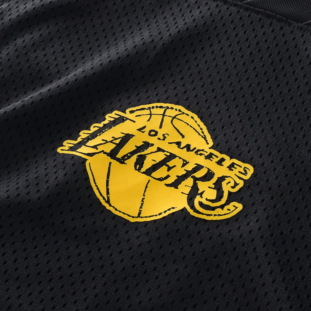 Los Angeles Lakers Courtside Football Jersey - Black - Mens