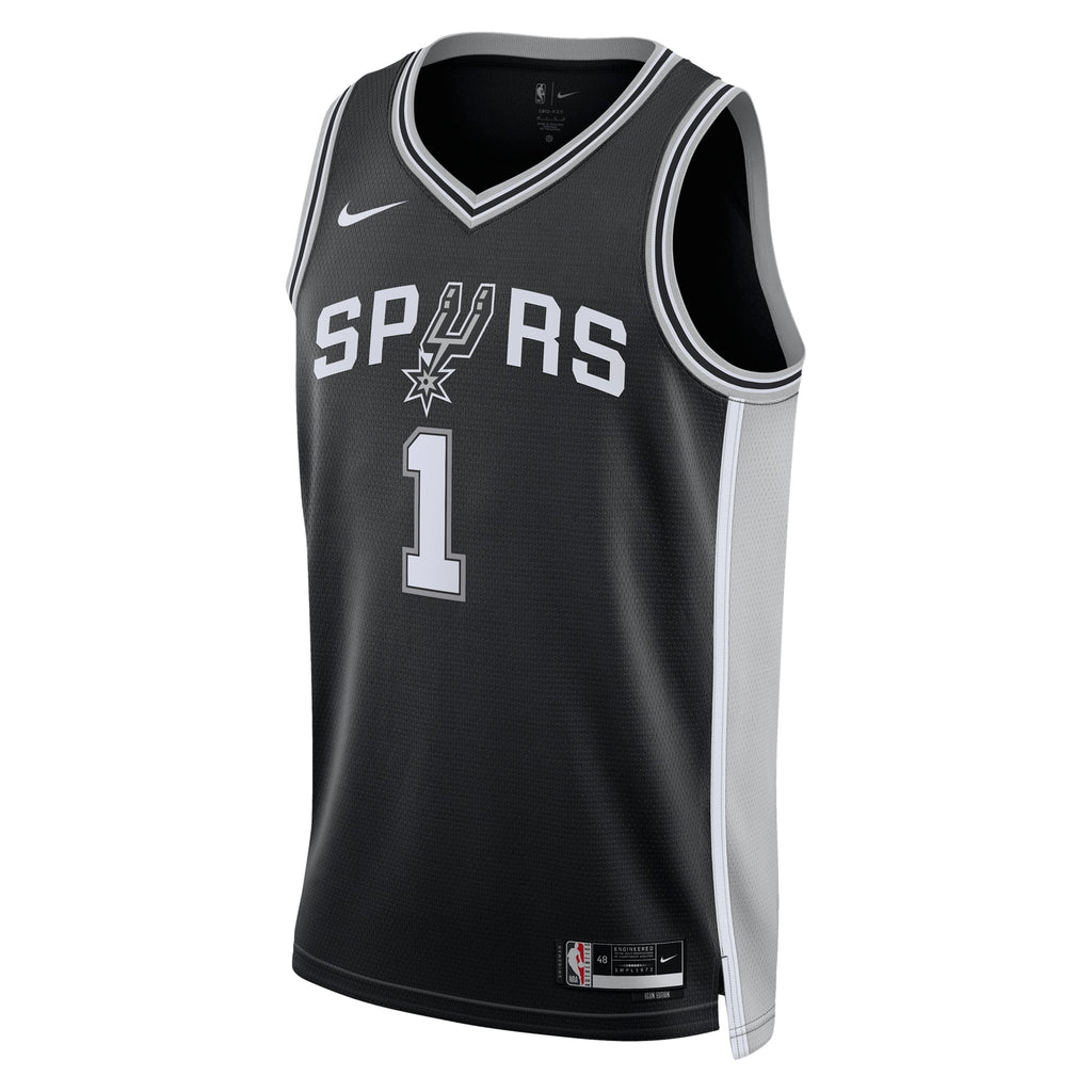 Victor Wembanyama San Antonio Spurs Icon Edition Swingman Jersey - Black - Unisex