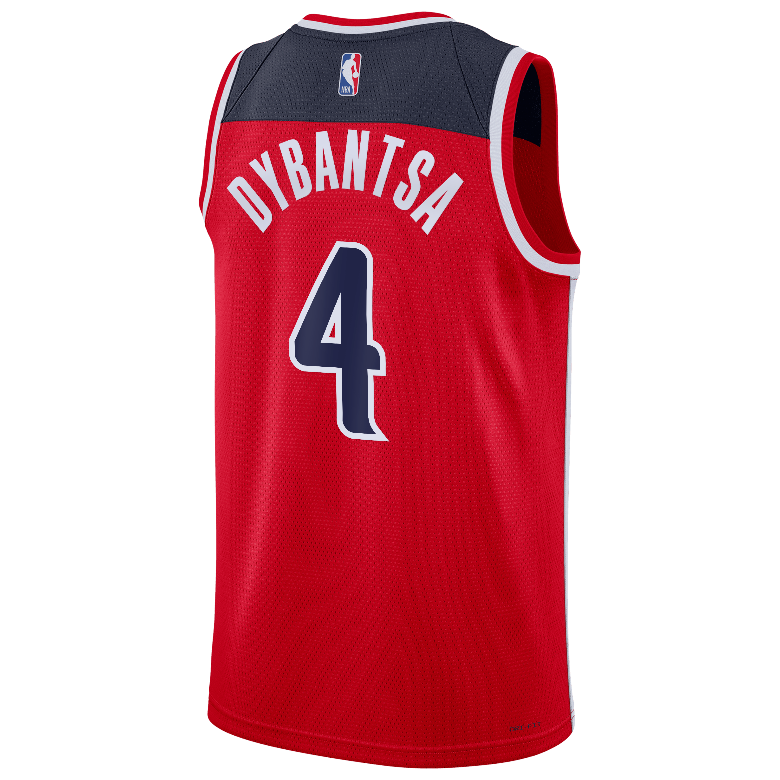 AJ Dybantsa Washington Wizards Swingman Icon Jersey - Red - Unisex