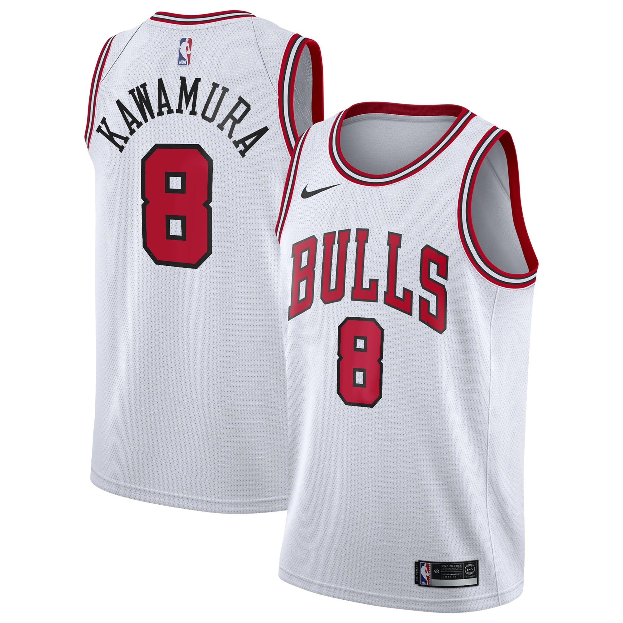 Yuki Kawamura Chicago Bulls Association Edition Swingman Jersey - White - Youth