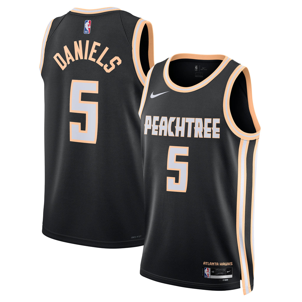 Dyson Daniels Atlanta Hawks 2025/26 City Edition Swingman Jersey - Black - Unisex