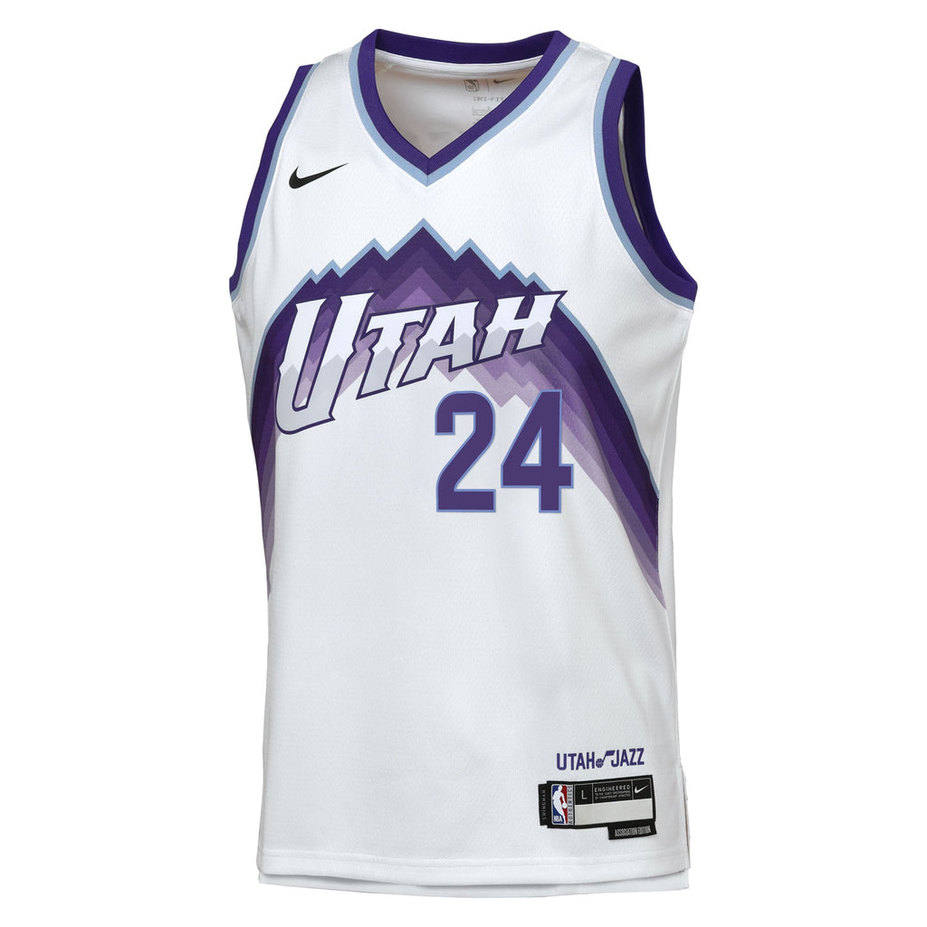 Walker Kessler Utah Jazz Association Edition Replica Swingman Jersey - White - Youth