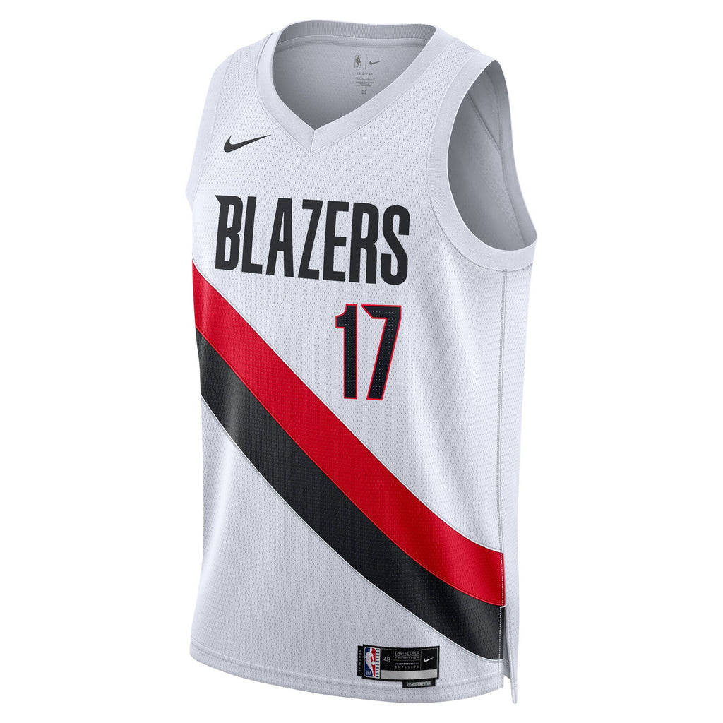 Shaedon Sharpe Portland Trail Blazers Association Edition Replica Swingman Jersey - White - Unisex