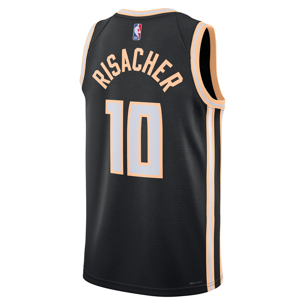 Zaccharie Risacher Atlanta Hawks 2025/26 City Edition Swingman Jersey - Black - Unisex