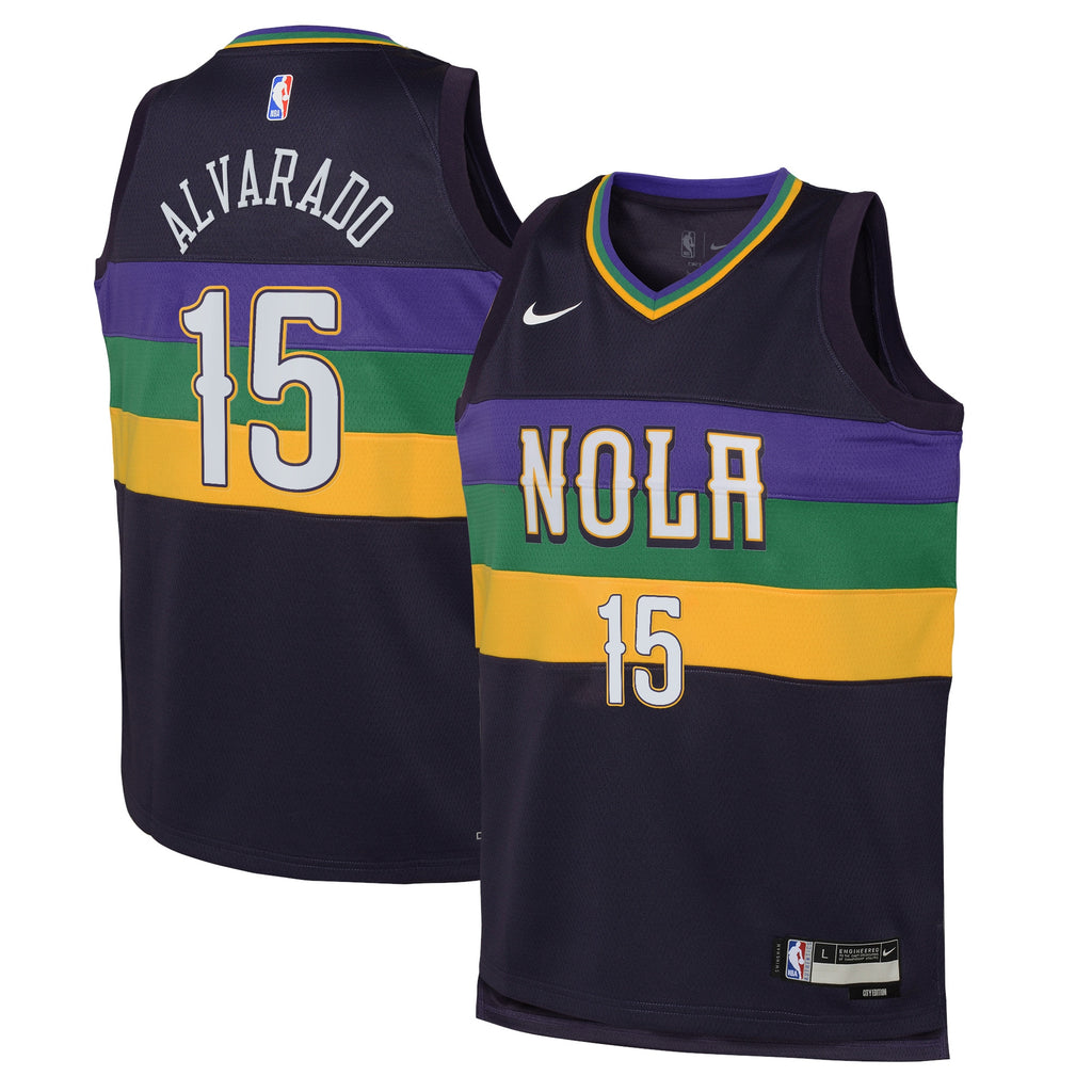 Jose Alvarado New Orleans Pelicans City Edition Swingman Jersey - Purple - Youth