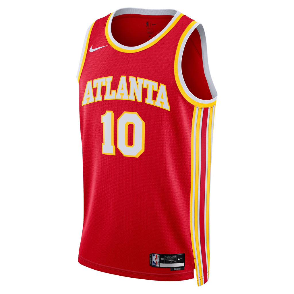 Zaccharie Risacher Atlanta Hawks Swingman Icon Jersey - Red - Unisex