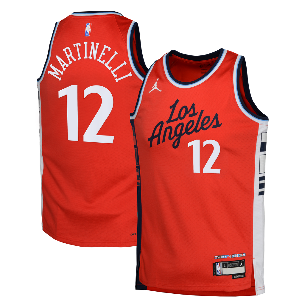 Nick Martinelli Los Angeles Clippers Statement Edition Swingman Jersey - Red - Youth