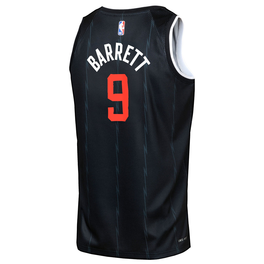 RJ Barrett Toronto Raptors 2025/26 City Edition Swingman Jersey - Black - Youth