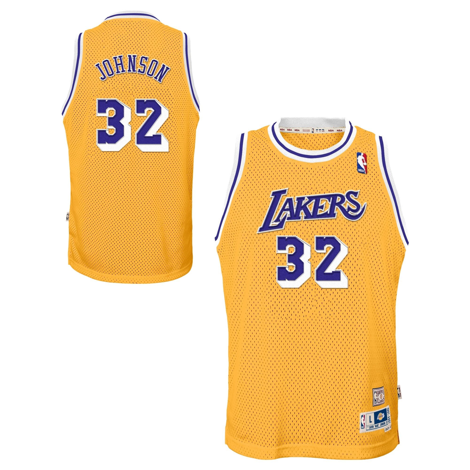 Magic Johnson Los Angeles Lakers 1984-85 Hardwood Classics Swingman Home Jersey - Light Gold - Youth
