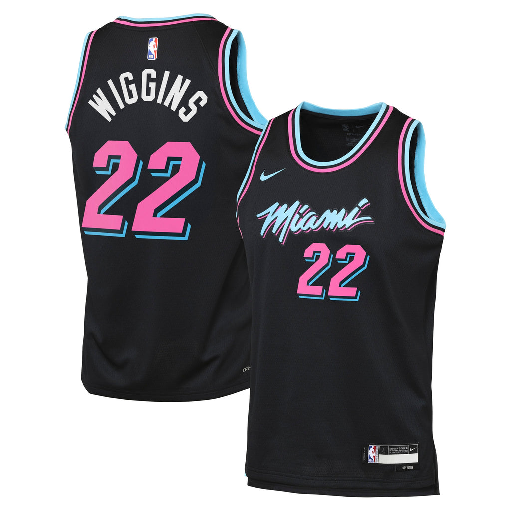 Andrew Wiggins Miami Heat 2025/26 City Edition Swingman Jersey - Black - Youth