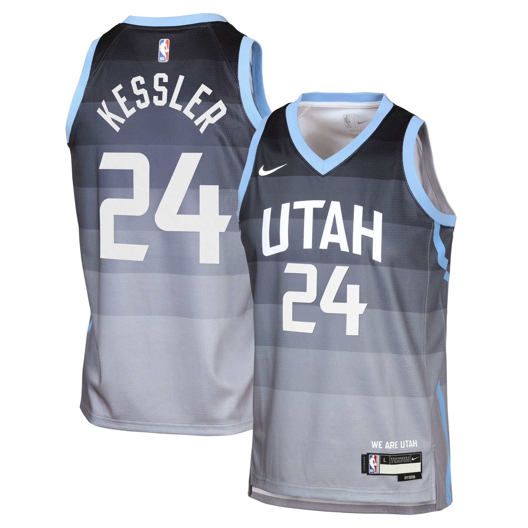 Walker Kessler Utah Jazz 2025/26 City Edition Swingman Jersey - Gray - Youth