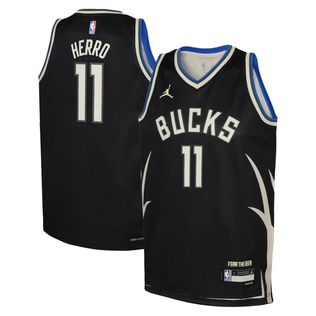 Tyler Herro Milwaukee Bucks Statement Edition Swingman Jersey - Hunter Green - Youth