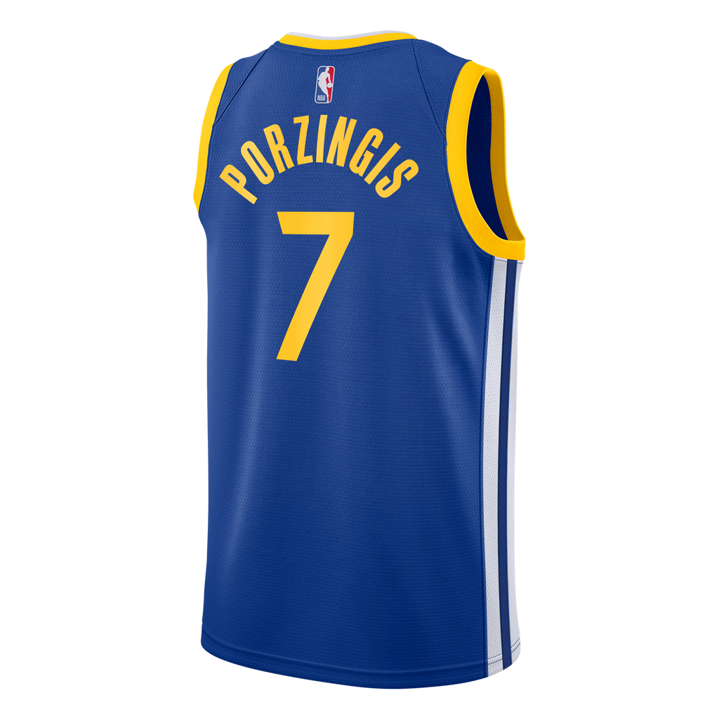 Kristaps Porziņģis Golden State Warriors Icon Edition Swingman Jersey - Royal - Youth