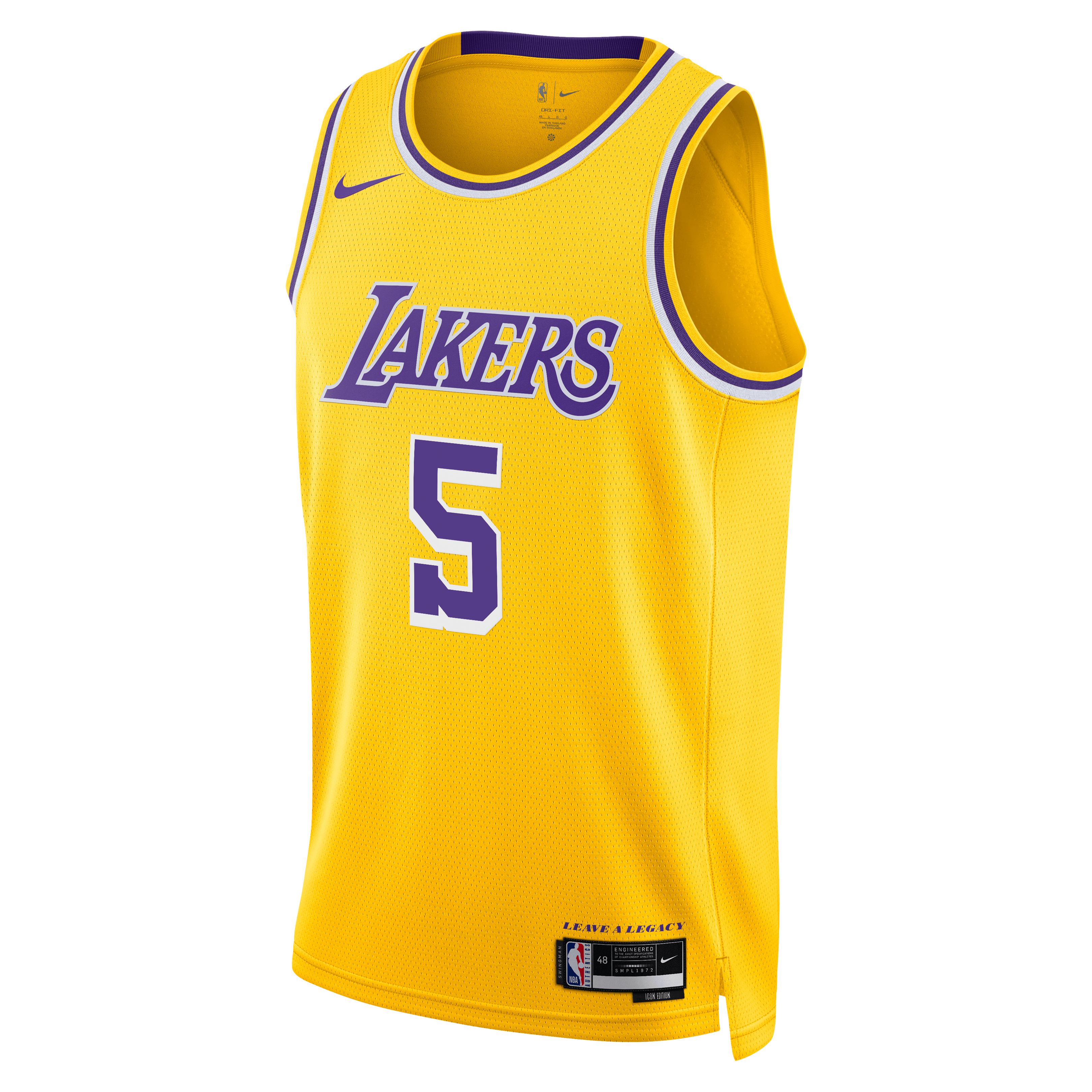 Quentin Grimes Los Angeles Lakers Icon Edition Swingman Jersey - Gold - Unisex