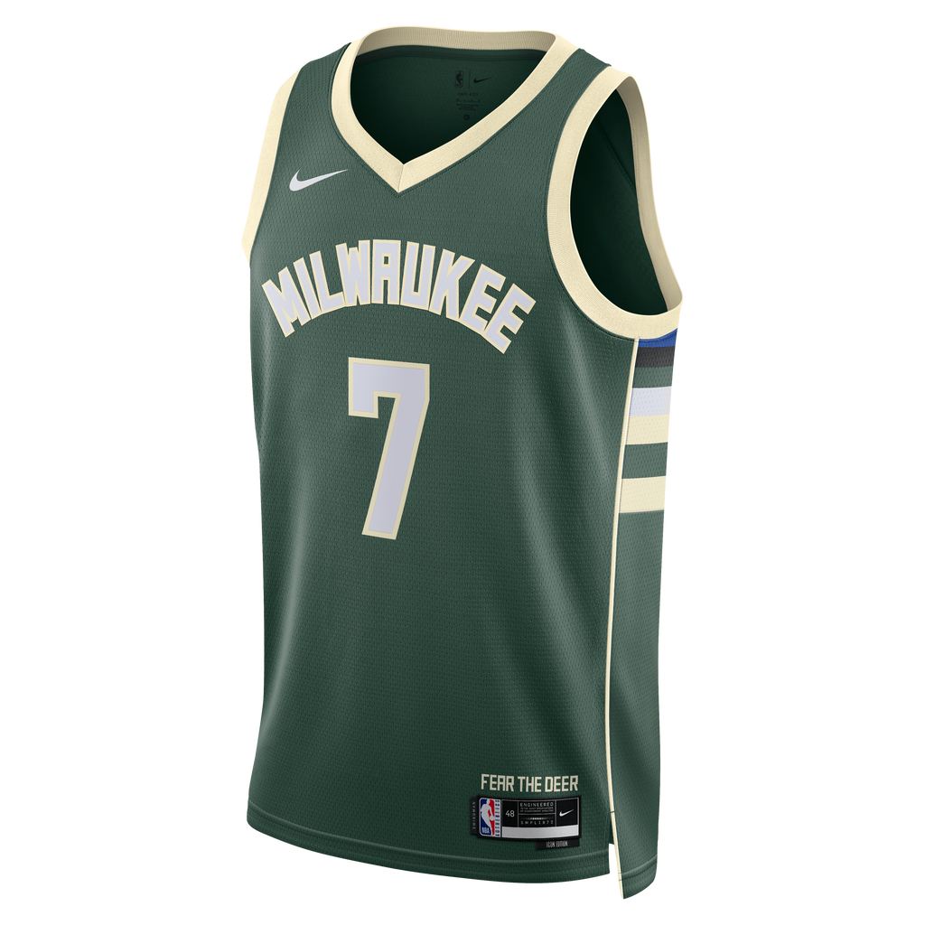Kevin Porter Jr. Milwaukee Bucks Icon Edition Swingman Jersey - Hunter Green - Unisex