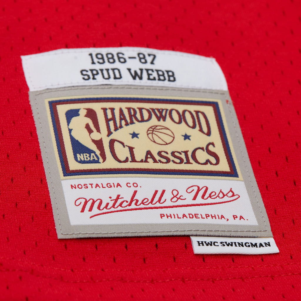 Spud Webb Atlanta Hawks 1986-87 Swingman Road Jersey