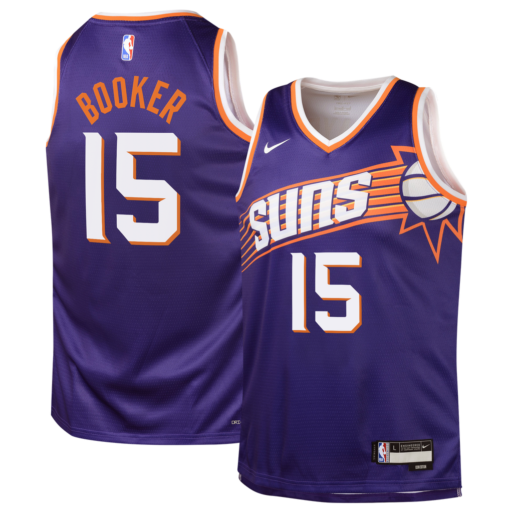 Devin Booker Phoenix Suns Icon Edition Swingman Jersey - Purple - Youth