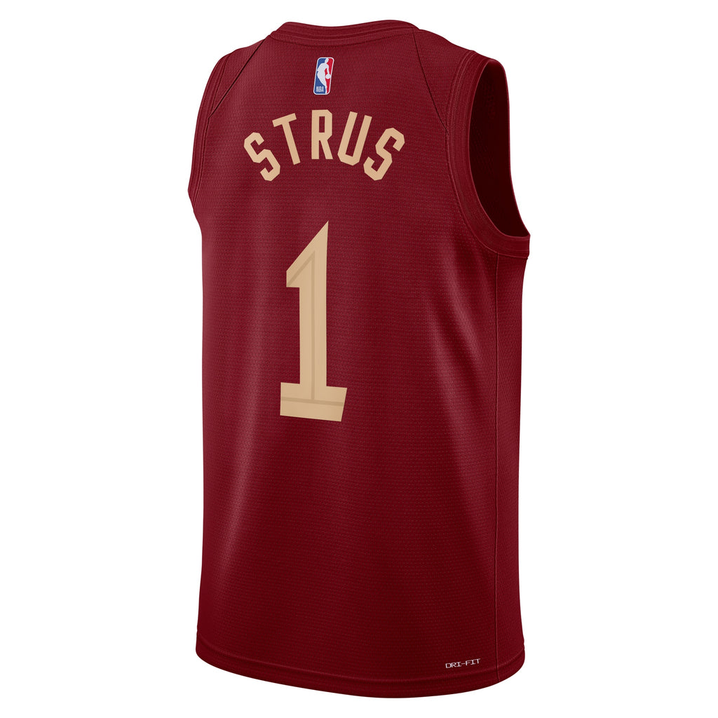 Max Strus Cleveland Cavaliers Icon Edition Swingman Jersey - Maroon - Unisex