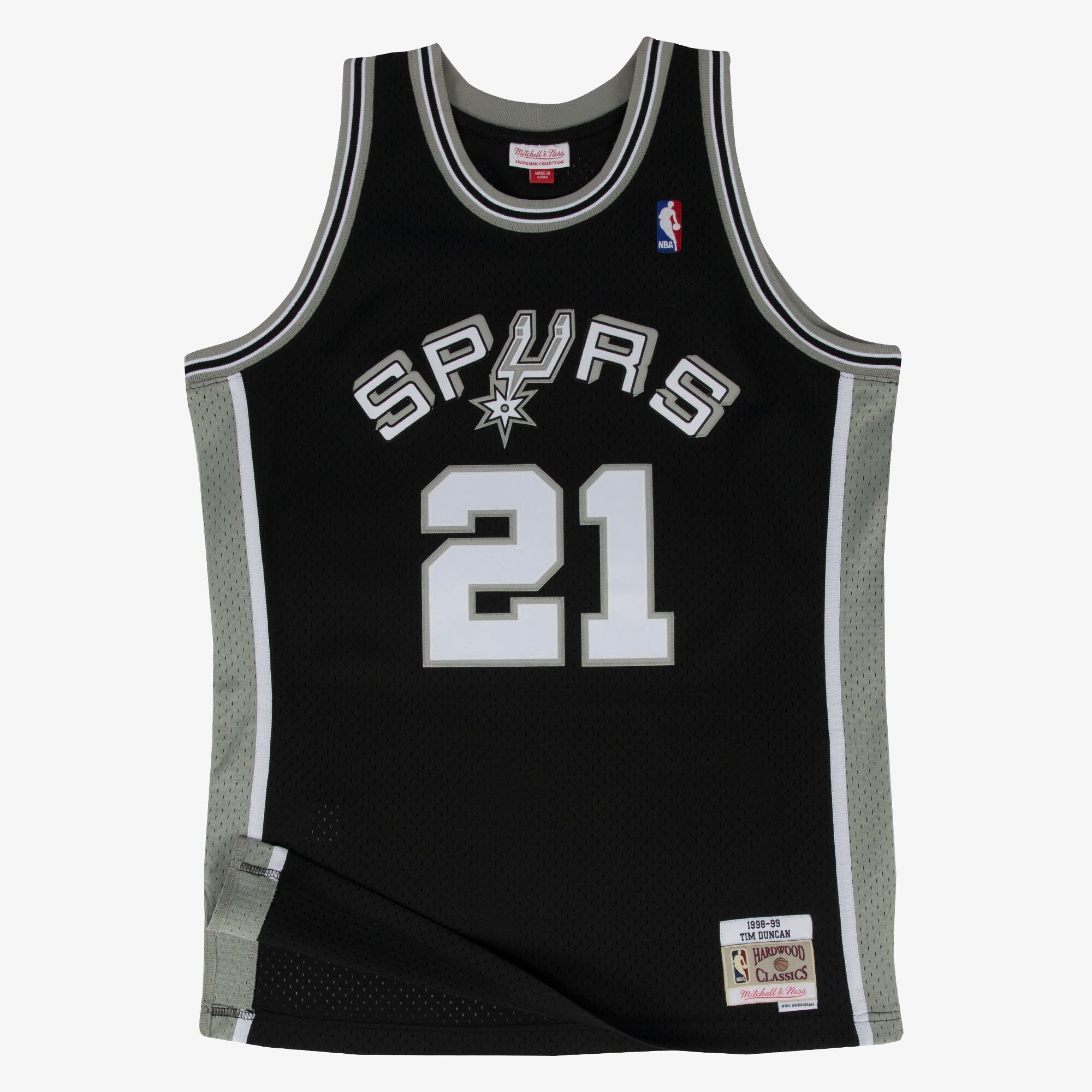 Tim Duncan San Antonio Spurs 1998-99 Swingman Road Jersey