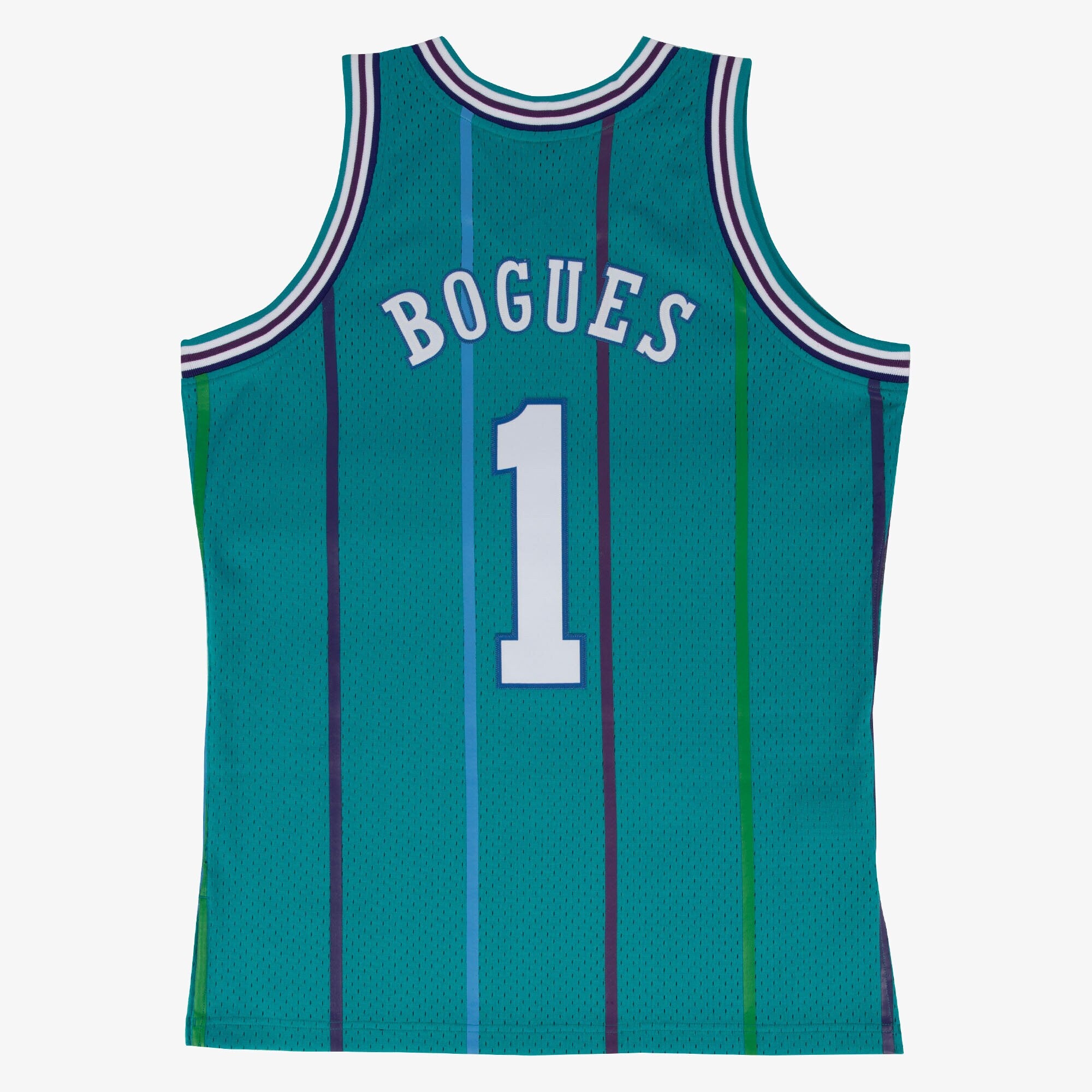 Muggsy Bogues Charlotte Hornets 1992 Swingman Road Jersey