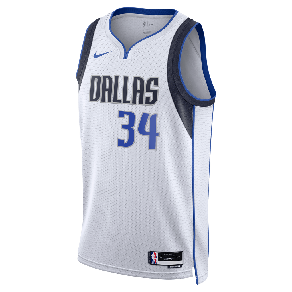 Santi Aldama Dallas Mavericks Association Edition Swingman Jersey - White - Unisex