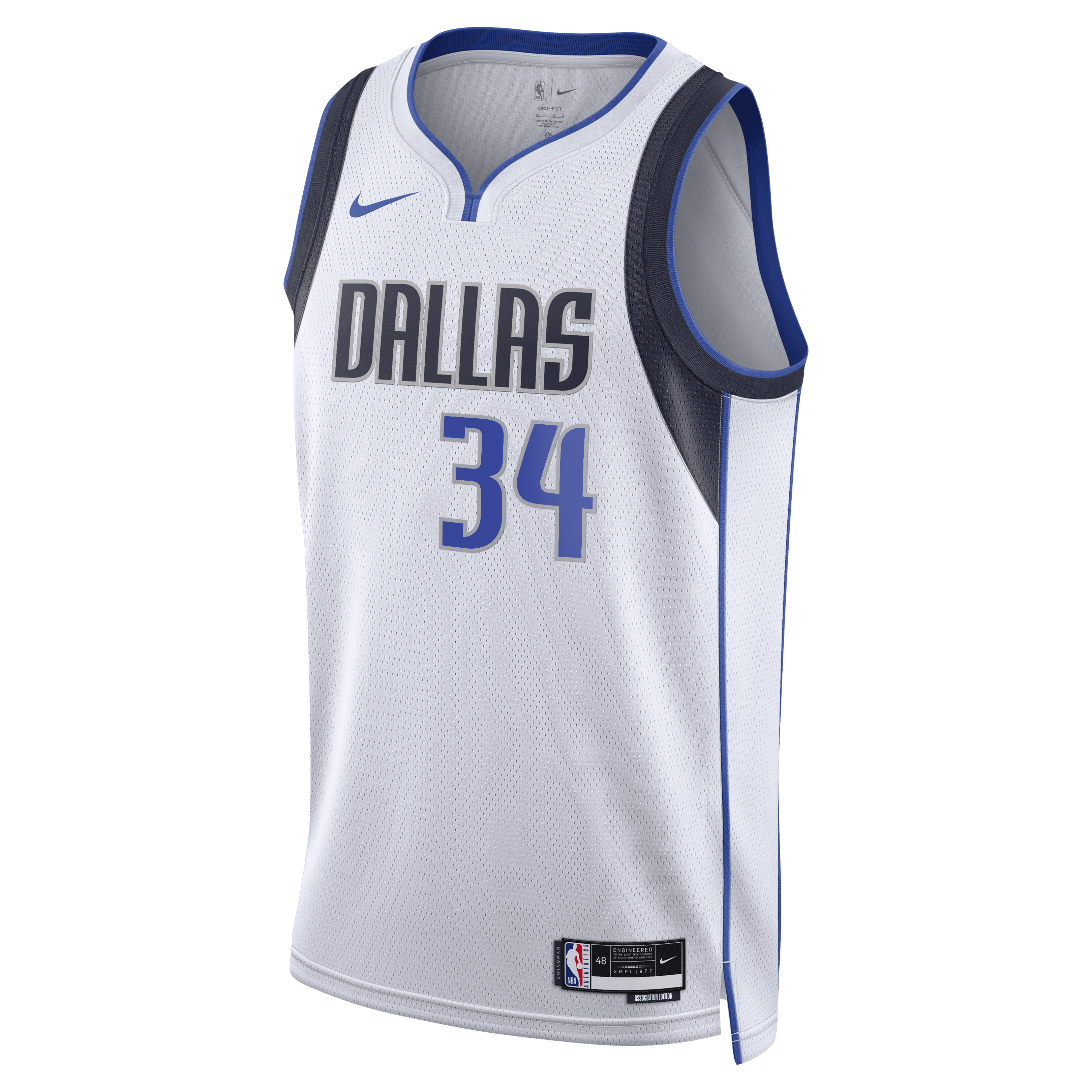 Santi Aldama Dallas Mavericks Association Edition Swingman Jersey - White - Unisex